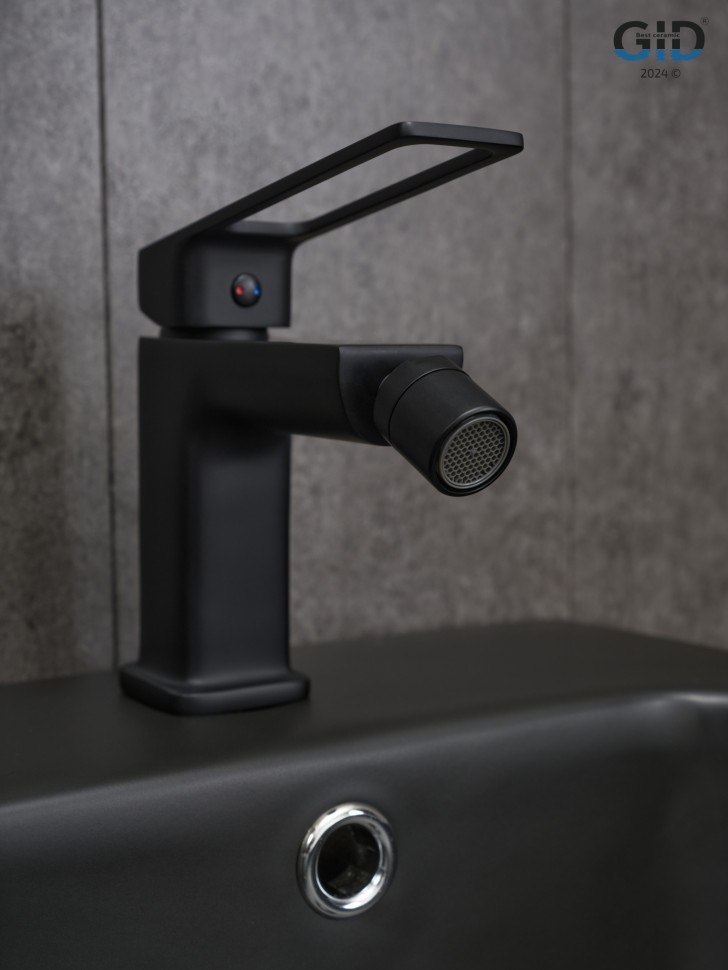 Смеситель для биде Gid Niagara L057-BM-B L057BMB черный матовый