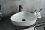 Раковина Gid N9386 51139 накладная белая 50x40x12