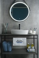 Раковина Gid N9386 51139 накладная белая 50x40x12