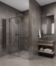 Timo Душевая дверь TDSS-150/13C-8R, раздвиж 1500*2000, проф никель, стекло проз 8 мм