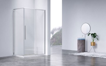 Душевой уголок Слим-Н (Slim-N) VSR-4SN9010CL, 1000*900, хром, стекло прозрачное