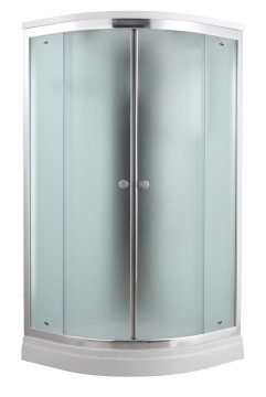 Timo Comfort T-8801 Fabric Glass душевая кабина 100*100*22+турецкая баня хамам+стульчик прозрачный
