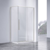 Душевой уголок Слим-Н (Slim-N) VSR-4SN8011CLBN, 1100*800, брашированный никель, стекло прозрачное