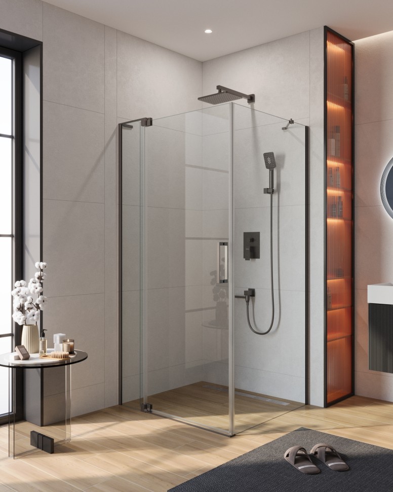 Душевой уголок CEZARES SLIDER-AH-1-100-80/90-C-GM