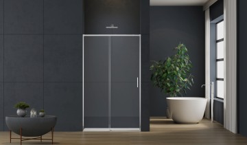Душевая дверь Софт 2 (Soft 2) VDS-3SO2100CL, 1000, хром, стекло прозрачное