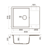 Кухонная мойка Omoikiri Daisen 65-BE Artgranit/ваниль