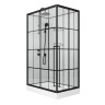Душевая кабина Niagara Standart ST120/80/15QL/KL/BKT (120х80х225) низкий поддон(15см),черный,стекло прозрачное,3 места
