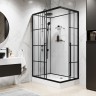Душевая кабина Niagara Standart ST120/80/15QL/KL/BKT (120х80х225) низкий поддон(15см),черный,стекло прозрачное,3 места