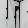 Душевая кабина Niagara Standart ST120/80/15QL/KL/BKT (120х80х225) низкий поддон(15см),черный,стекло прозрачное,3 места