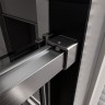 Душевой угол Veconi Premium Trento PTC-SP-40GR, 1500х800x2000, брашированный графит, стекло прозрачное