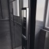 Душевой угол Veconi Premium Trento PTC-SP-40GR, 1500х800x2000, брашированный графит, стекло прозрачное
