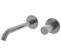 Смеситель для раковины Аура (Aura) VBFW-6AU1GM встраиваемый, вороненая сталь