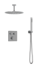 Душевая система скрытого монтажа для душа MILLEAU Tissage TERMO 2SBIT/802-CR на 2 потока (комплект с монтажным блоком), хром