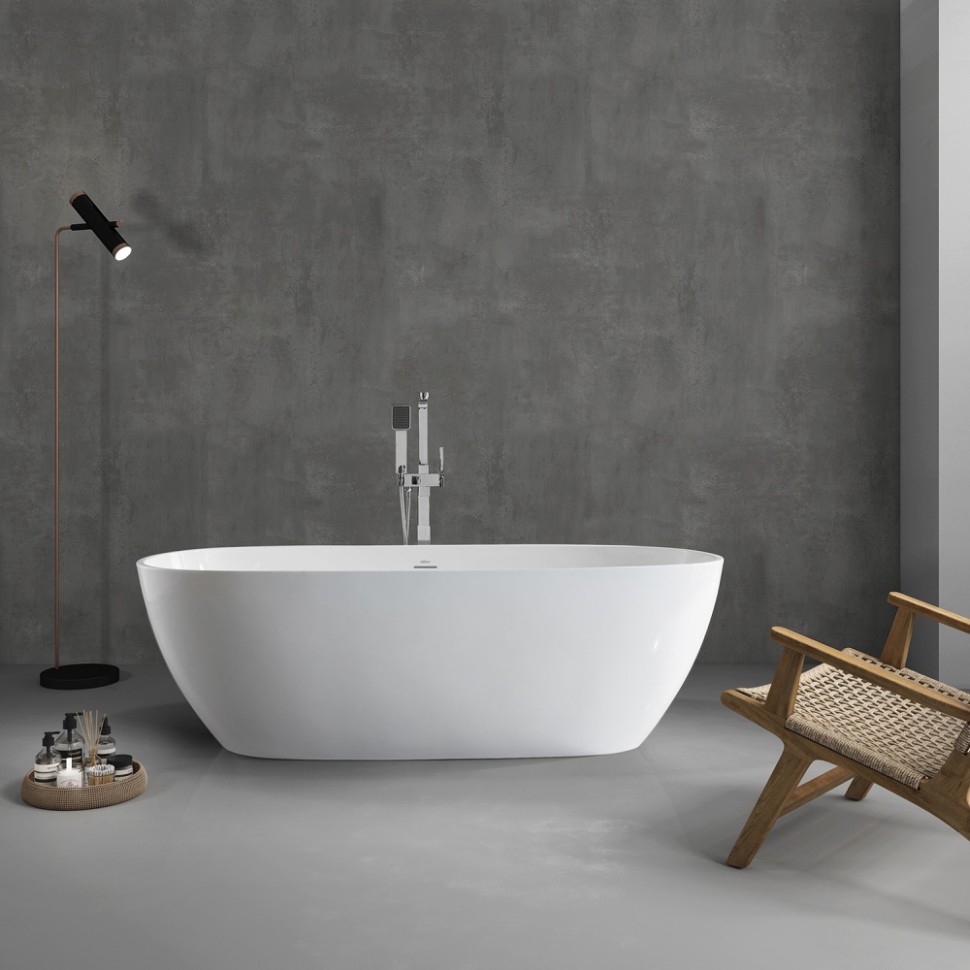 Акриловая ванна ABBER AB9263-1.8 белая