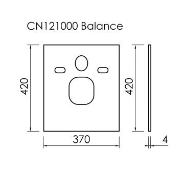 Шумоизоляционная панель для инсталляции Balance, арт. CN121000