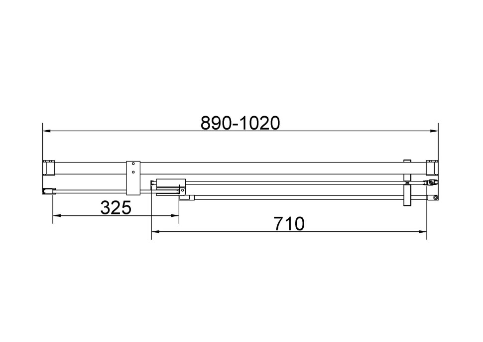 Душевая дверь Экстенза (Extenza) VDP-4EX9010CLG, 900/1000, брашированное золото, стекло прозрачное