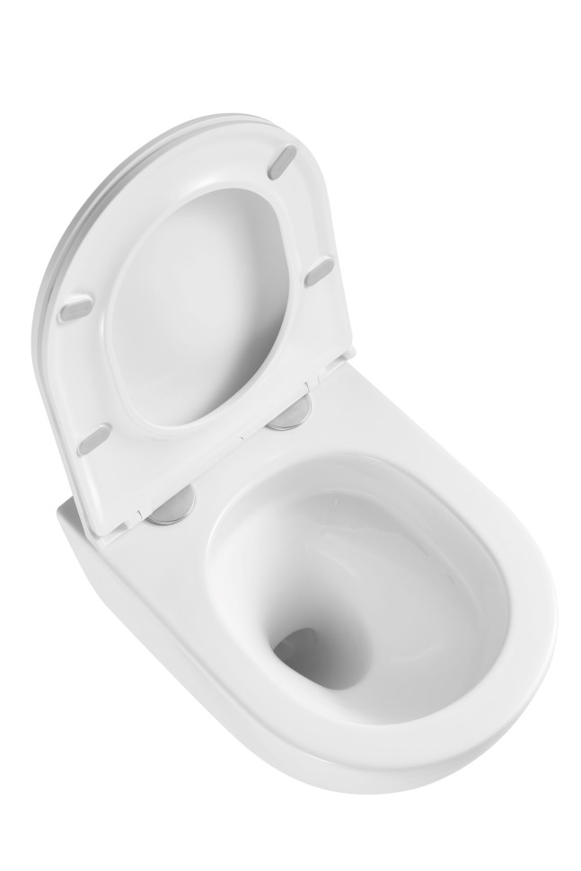 Унитаз подвесной Бьен (Bien) VT1-56TFS Торнадо, цвет белый, ультратонкое микролифт сиденье