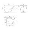 Чаша подвесного унитаза BelBagno SENSO-TOR BB017CH-TOR