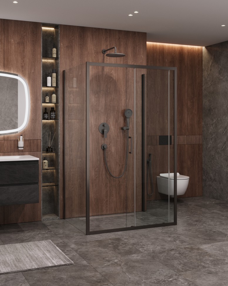 Душевой уголок CEZARES MOLVENO-AH-12-140/90-C-GM-IV