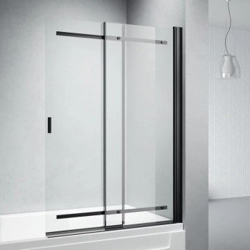 Шторка на ванну Veconi Palau PL-88CH, 900x1400, хром, стекло прозрачное