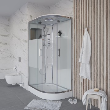 Душевая кабина Niagara Ultra NG-303-01L (120х80х220) низкий поддон(16см),стекло матовое,4 места