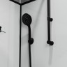 Душевая кабина Niagara Standart ST100/80/15QR/KL/BKT (100х80х225) низкий поддон(15см),черный,стекло прозрачное,3 места