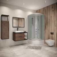 Душевая кабина Niagara Classic NG-3302-14G (100х100х215) средний поддон(26см),стекло матовое,4 места