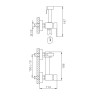 Смеситель Splenka настенный с гигиеническим душем S98.51.03 Золотой сатин