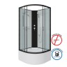Душевая кабина Niagara Classic NG-6708-14BK (90х90х200) высокий поддон(40см),черный,стекло прозрачное,4 места