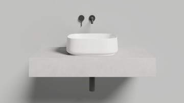 Раковина накладная ORIENTE BOWL в цвете по RAL 450х405х140 S-Sense Глянцевое