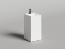 Раковина напольная ARMONIA SQUARE TOP 01  без отверстия под смеситель 450х450х900 S-Sense Глянцевое