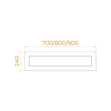 Экран для душевого поддона RGW NB/CL-S боковой (700)