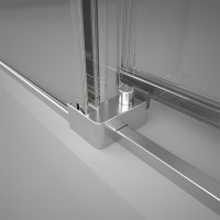 Душевой угол Veconi Rovigo RV-075, 1600х1000х2000 хром, стекло прозрачное