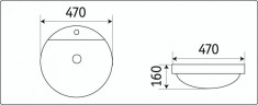 Умывальник CeramaLux 7067A
