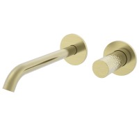 Смеситель для раковины Аура (Aura) VBFW-6AU1BG встраиваемый, брашированное золото