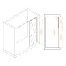 Душевая перегородка RGW WA-033 (Прозрачное, 700)