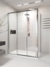 Душевой угол раздвижной Veconi Premium Prato 300 SP CH-L, 1000х800x2000, хром, стекло прозрачное