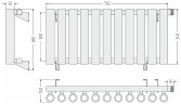 Кумир-0 EU50 правый 300х750 11 секций