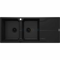 Гранитная мойка, 2-чаши с осушкой